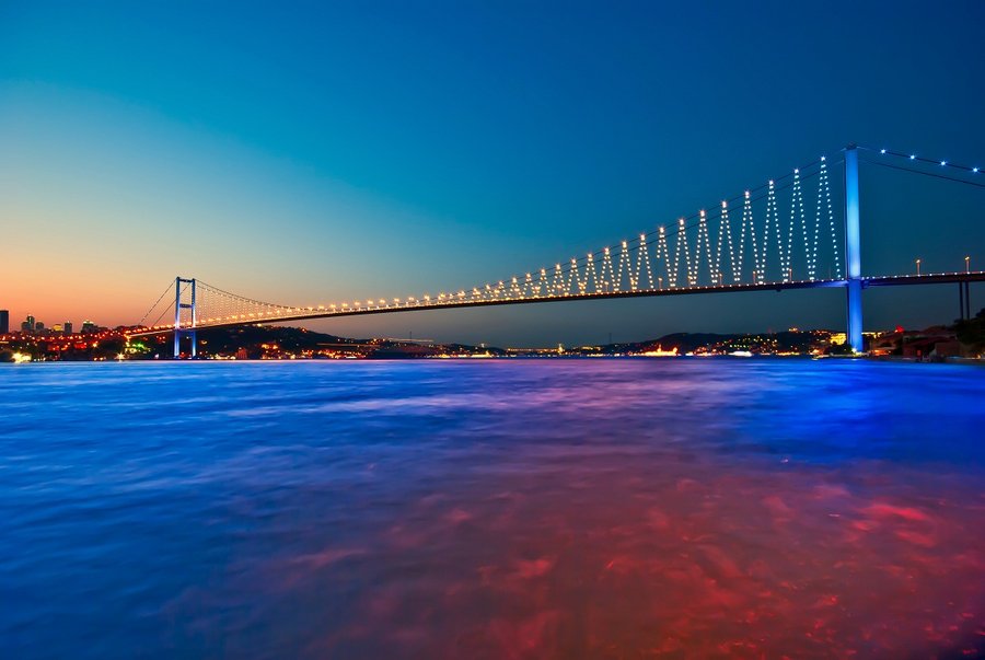 Bosphorus Bridge Bosphorus Bridge linking Asia with Europe